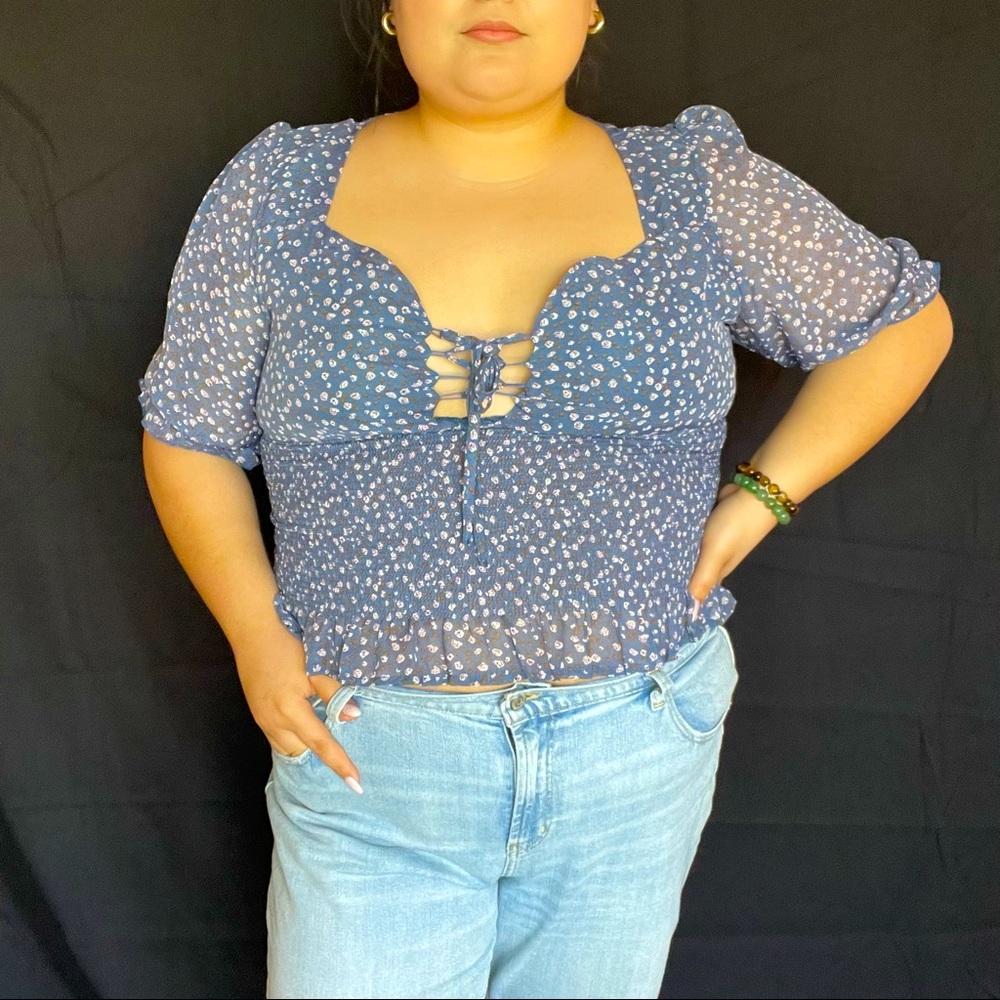 Floral Summer Crop Top